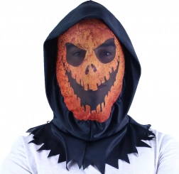 masque textile d’Halloween citrouille avec capuche