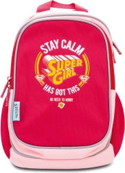 Sac à dos préscolaire SUPER GIRL stay calm