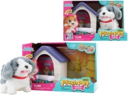 Chien interactif avec niche et accessoires