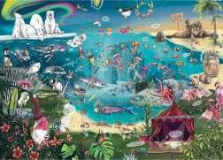 Puzzle Société des animaux 1000 pièces GIBSONS