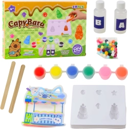 Kit créatif pour créer des figurines en gel capybara, 18 pièces