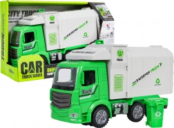 Camion-benne vert avec lumières et sons