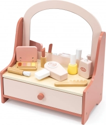 Coiffeuse en bois pour enfants avec accessoires