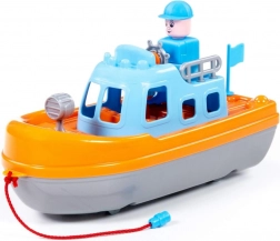 Bateau de police avec figurine