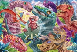 Puzzle petit dinosaure 100 pièces