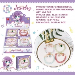 Bracelet de perles avec motif floral