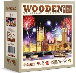 Puzzle en bois Londres nocturne 505 pièces – WOODEN CITY