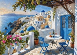Puzzle Cherrypazzi Santorini Blues 1 000 pièces