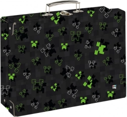 Valise enfant carrée en lamino A4 OXY NEXT Green Cube