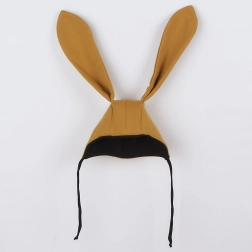 Bonnet bébé en coton avec oreilles NEW BABY Favorite marron