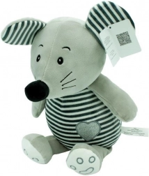 Peluche rayée Hugs - souris 26 cm