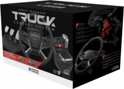 Hori Force Feedback Truck Control System pour PC – volant de camion réaliste avec levier de vitesses et pédales