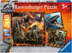Puzzle Ravensburger JURASSIC WORLD: Fallen Kingdom 3×49 pièces