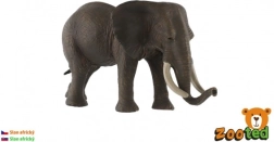 Figurine en plastique réaliste d’éléphant d’Afrique 17 cm