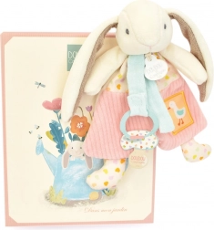 Coffret cadeau peluche lapin Ciboulette avec attache-tétine