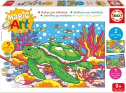 Educa peinture par numéros : dauphins et tortue