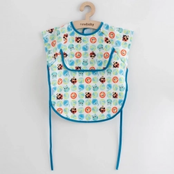 Bavoir-tablier pour bébé NEW BABY 42 × 35 cm bleu