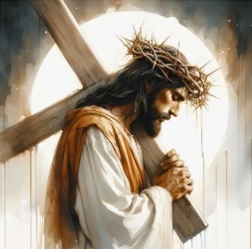 Peinture diamant Jésus – chemin de croix 30 × 40 cm