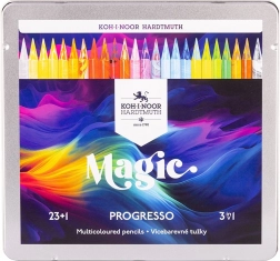 Crayons de couleur artistiques Koh-I-Noor Progresso Magic 24 pcs
