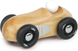 Vilac mini voiture de course – bois naturel