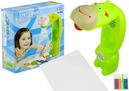 Projecteur girafe pour enfants pour le dessin avec cahier et feutres à eau