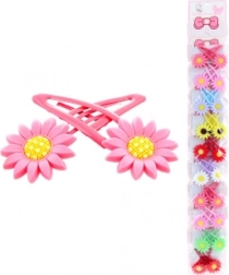 Barrettes à cheveux avec petites fleurs – 2 pièces