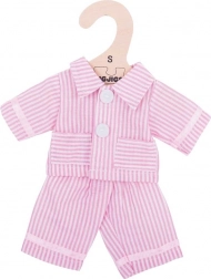 Bigjigs Toys pyjama rose pour poupées 28 cm