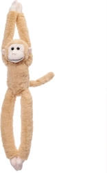 Singe en peluche à suspendre, beige, avec bande auto-agrippante, 45 cm