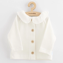 Veste pour bébé à boutons New Baby Laura blanc 74 (6–9 mois)