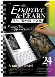 ROYAL & LANGNICKEL bloc à gratter Animaux – 12 images et 12 feuilles vierges