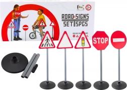Set de panneaux de signalisation pour l’apprentissage, 5 pièces, 70 cm