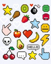 Patchs Pixele petite planche