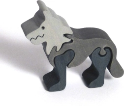 Puzzle en bois encastrable petit Loup