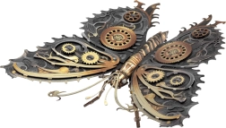 Puzzle 3D Papillon steampunk