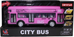Autobus urbain rose avec sons et lumières