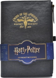 Harry Potter carnet de poche avec pochette et fermeture éclair Order of the Phoenix A5