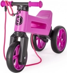 Draisienne Funny Wheels Rider SuperSport 2‑en‑1 avec sangle – Violet