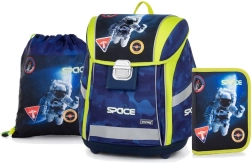 Set scolaire 3 pcs Premium Light Space – cartable, sac et trousse