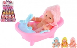Bébé Poupée dans une Petite Baignoire pour Fillettes