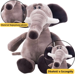 Petit éléphant en peluche avec ventouse 16 cm