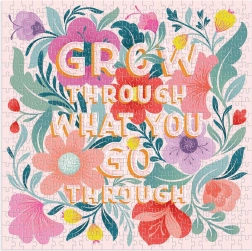 Puzzle carrés Galison Grow Through What You Go Through – 500 pièces