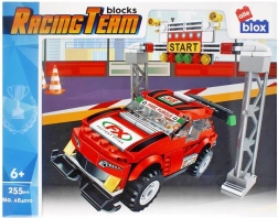 Set de construction voiture de course avec portique de départ, 255 pièces