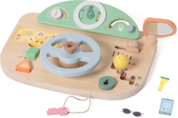 Planche de manipulation multifonction en bois en forme de volant Classic World