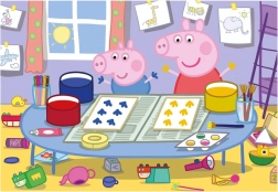 Puzzle Peppa Pig artiste 24 pièces