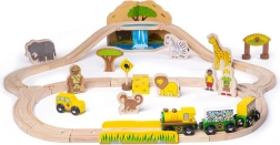 Circuit de train en bois Safari BIGJIGS RAIL