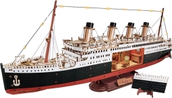 RoboTime Maquette 3D en bois – Traversée éternelle de l’Atlantique 1912 (modèle de paquebot avec LED)