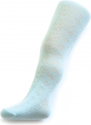collants jacquard pour fille New Baby turquoise 128
