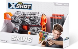 X-Shot Skins Flux – blaster en mousse avec 8 fléchettes
