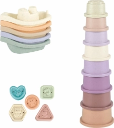 Seau avec jouets de bain pour enfants