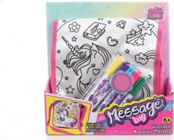 Sac à colorier avec motif licorne